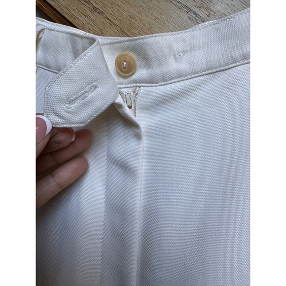 Lauren Ralph Lauren Womens White High Waist Dress Pants Sz 12 Quiet Luxury Old $ - Picture 5 of 7